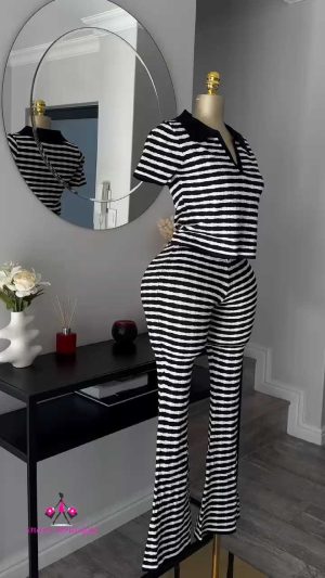 Zara stripe pant set